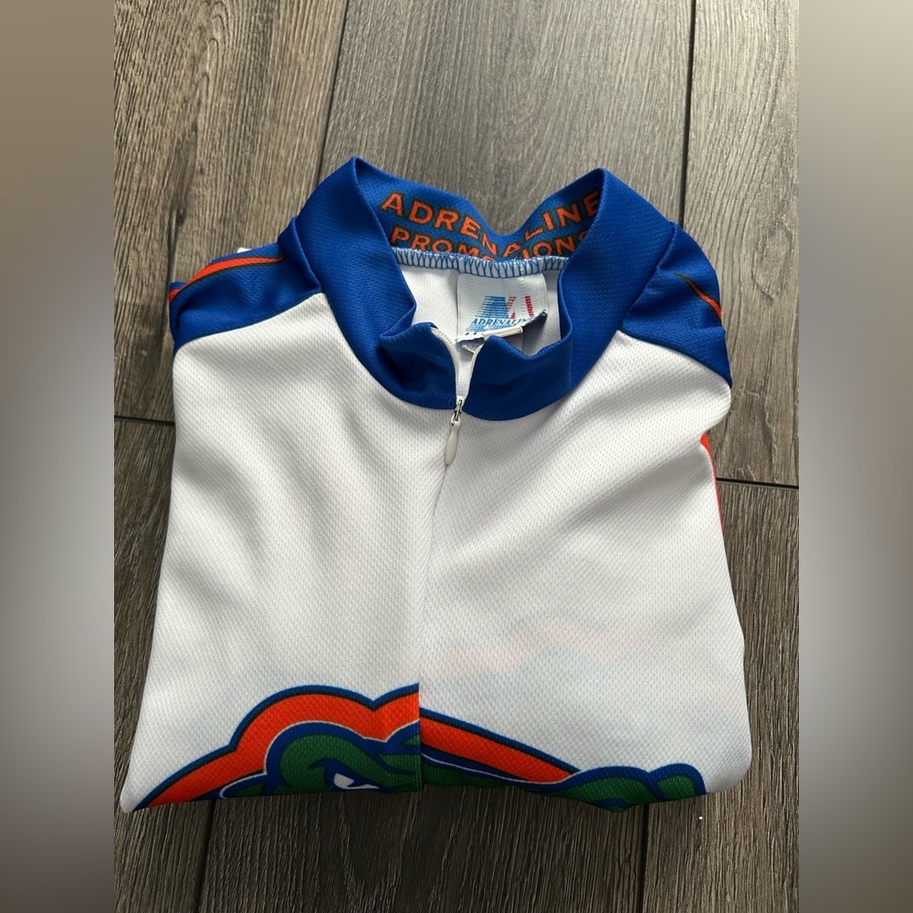 Florida Gators Cycling Jersey XL NCAA Adrenaline Promotions Full Zip Blue Orange - Picture 14 of 16